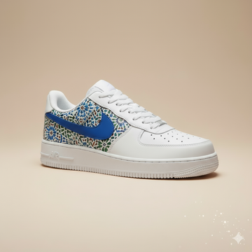 ItsMaghribi Zellij Blue – حذاء سنيكرز كلاسيكي مغربي