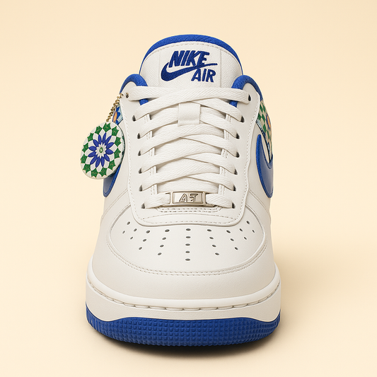 Its Maghribi AF Blue –  حذاء مغربي أزرق